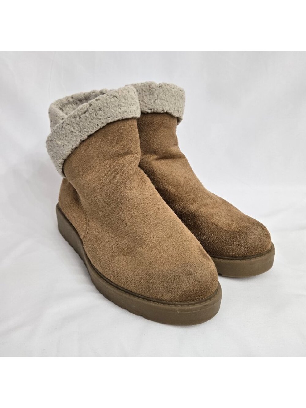 St. John's Bay Women's Deerfield Booties Cognac, US Size 7.5 Wide